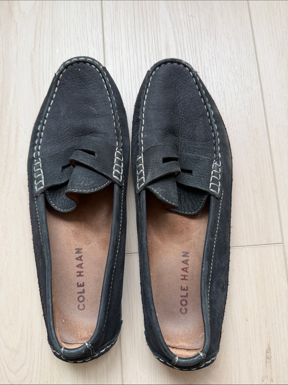 Brand new Cole Haan Black Leather Slip-On Penny Loafers
